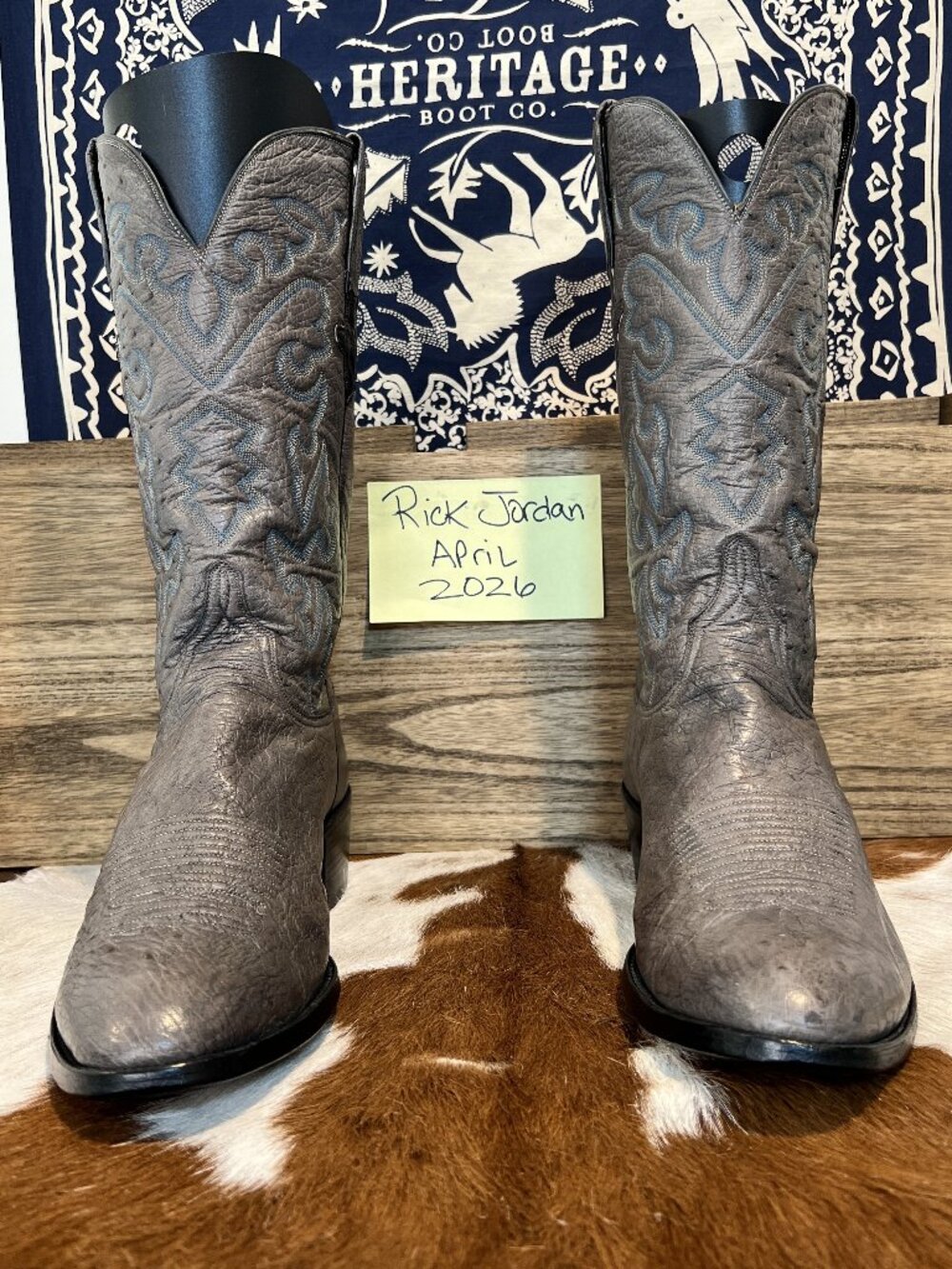 [SOLD] Lucchese Full Top/Bottom FQ Ostrich Cowboy Boots in Men's 11EE/11.5D*READ